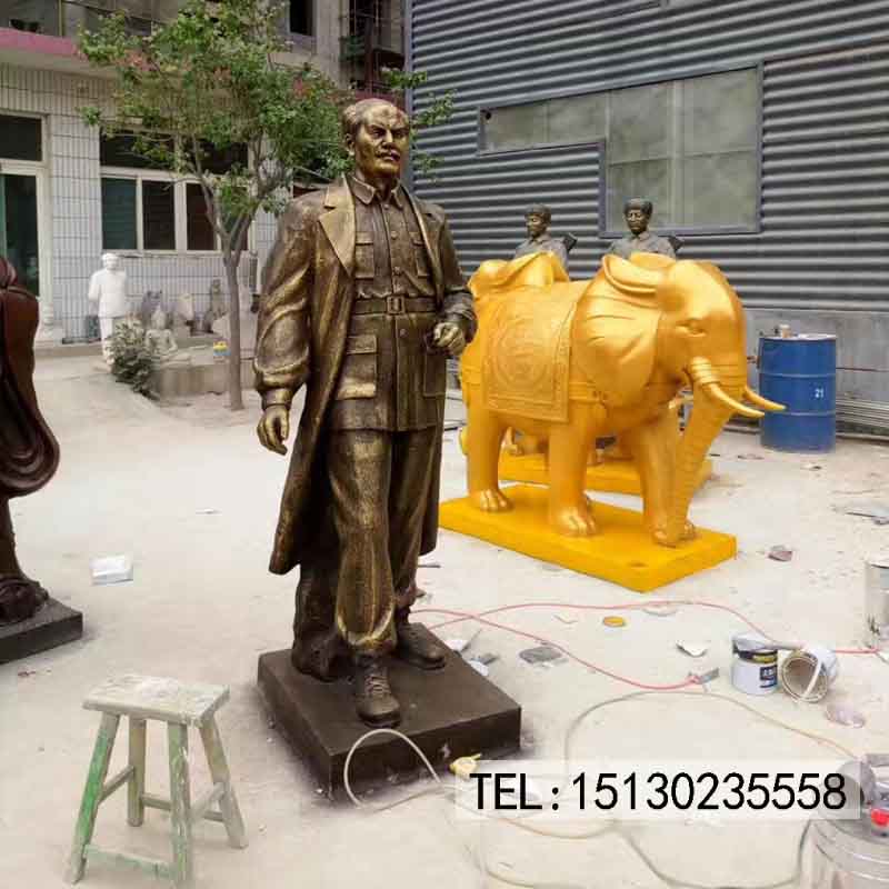 玻璃鋼名人名醫雕像白求恩 李時珍雕塑